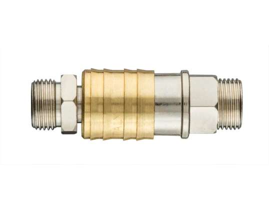 Schnellkupplung für Kompressor mit Anschluss. Außengewinde 3/8&quot;