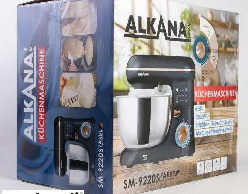 ALKANA Küchenmaschine Teigmaschine Knetmaschine 4 5 L Edelstahl Schüssel