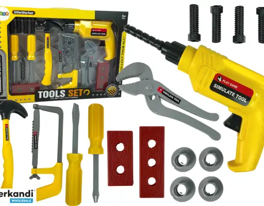 Handyman Kit Drill Hammer Skrutrekkere
