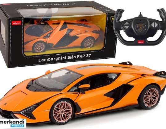 Otomatik R/C Lamborghini Sian FKP 37 Rastar 1:14 uzaktan kumandada turuncu