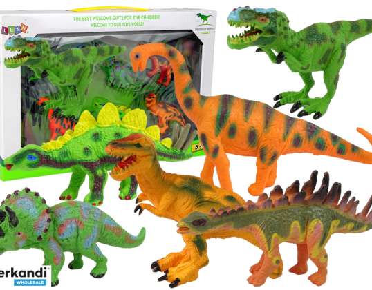 Dinosaurfigurer Modeller Sett med 6 tilbehør