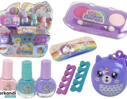 Conjunto de Estilização de Unhas Beleza Brilho Chaveiro Gato