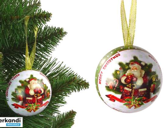 Natal bauble metal decoração da árvore de Natal Papai Noel pela árvore de Natal