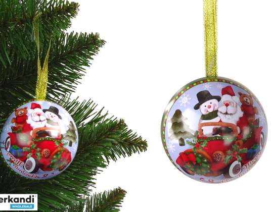 Decoração Metálica de Natal Para Árvore de Natal Papai Noel Com Boneco de Neve Verde