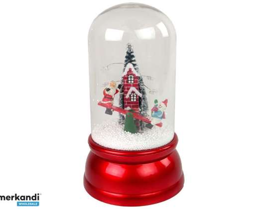 Weihnachtsschmuck Kuppel Dekoration Schnee Weihnachtsmann Rot