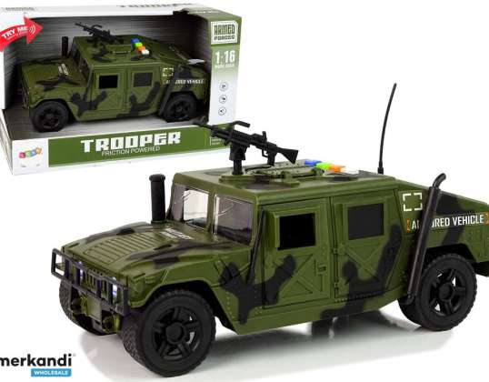 Military Vehicle Auto With Friction Drive Light Sound