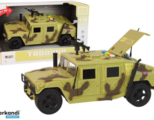 Car Military Vehicle Friction Drive Light Camo