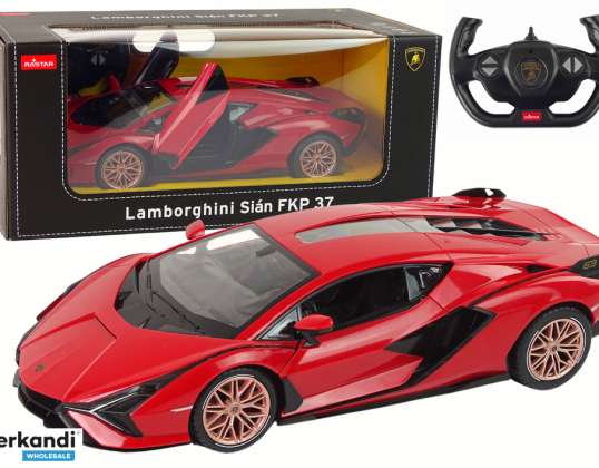 Auto R/C Lamborghini Sian FKP 37 Rastar 1:14 červené na dálkové ovládání