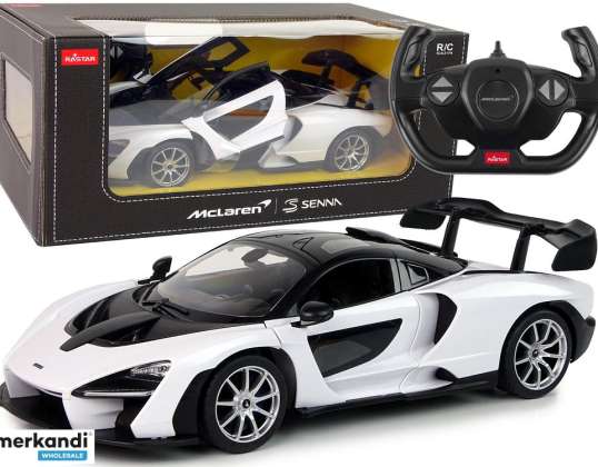 Auto R/C McLaren Senna Rastar 1:14 White On Remote Control