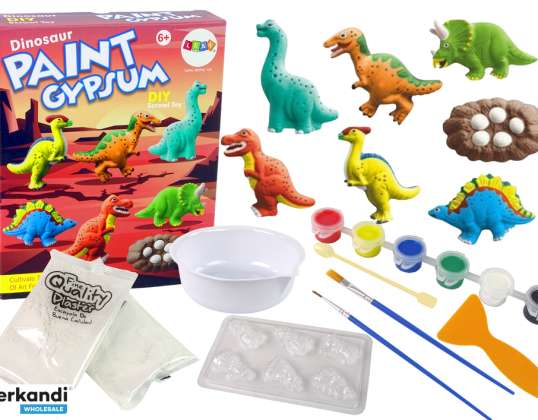 DIY Kit Γύψο Εκμαγεία Ζωγραφική Χρώμα Δεινόσαυροι
