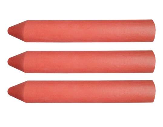 TOP 13 956 Rote technische Kreide. 13 x 85 mm. 3 Stk.