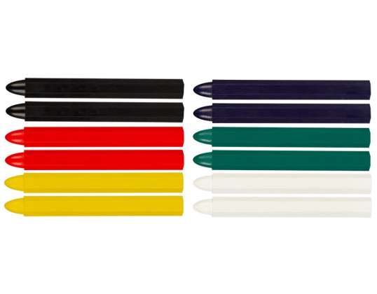 Technical chalk for marking. Various colors. 12 pieces
