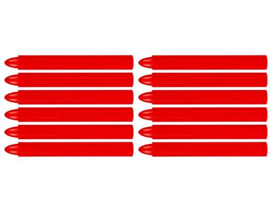 Red marking chalk. 12 pieces
