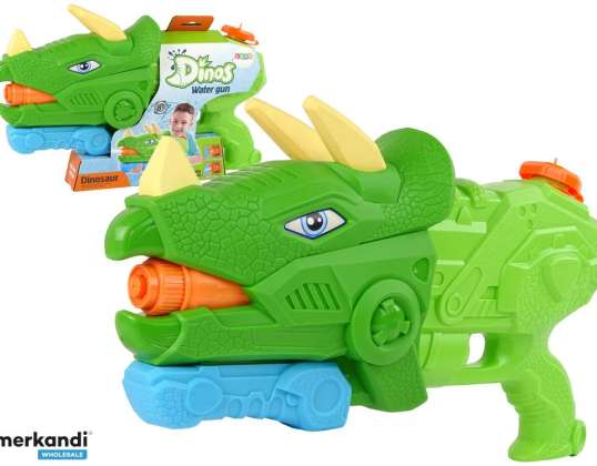 Pistolet Na Wodę Dinosaur Triceratops 1330 ml Zielony Zasięg 8 m