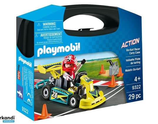 Zestaw figurek action 9322 skrzyneczka gokart