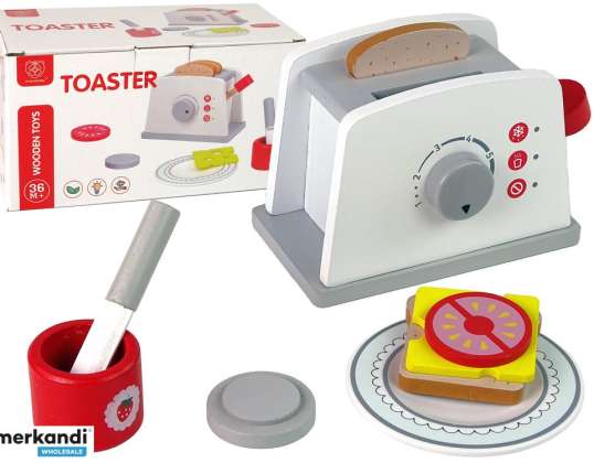 Holz-Toaster-Frühstückszubehör-Knopf für Kinder