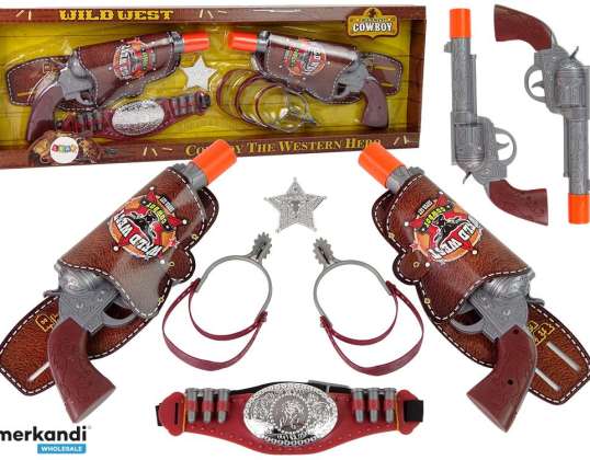Cowboy Cowboy Set Zwei Revolver Sporen Zubehör