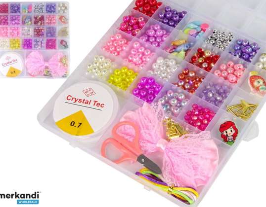 Sieraden maken kralen Set roze strik