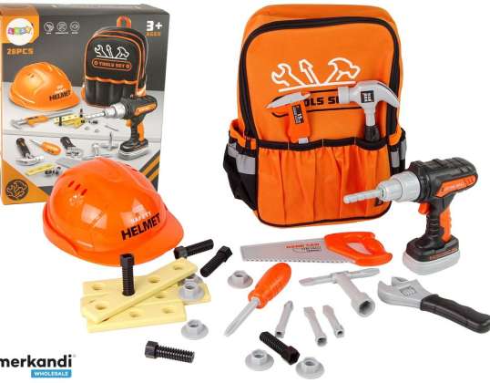 Klusjesman Rugzak Kit Helm Gereedschap Oranje