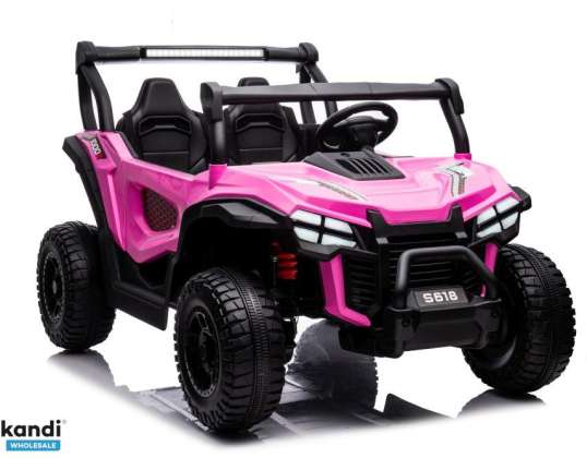 Accu-aangedreven auto S618 Roze 4x4