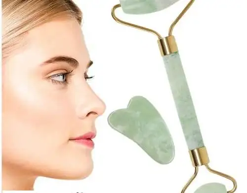 Masseur facial en jadéite