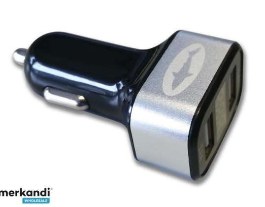 Reekin USB Dual CAR nabíječka 3.1A s ampérovým displejem