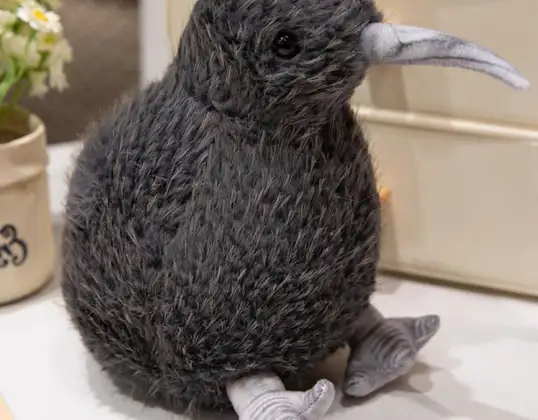 Plüsch Kiwi Vogel Plüsch Maskottchen Kuscheltier Schwarz 17cm