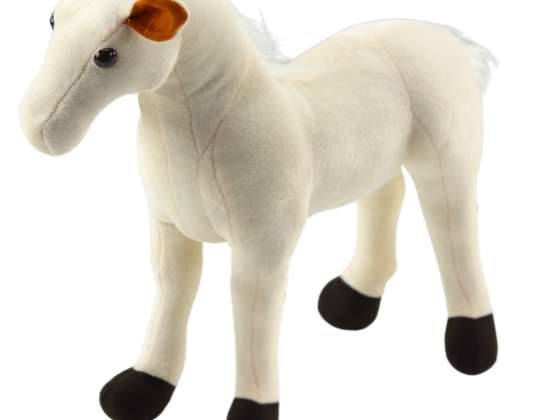 Plush Horse Plush Mascot Cuddly Toy White 40cm x 37cm