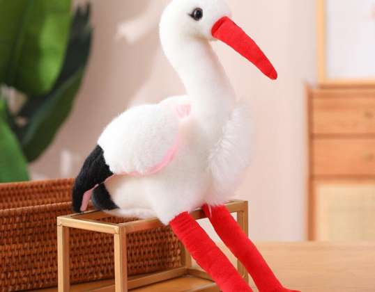 Plüsch Storch Vogel Plüsch Maskottchen Kuscheltier 37cm