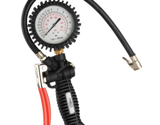 Pumpepistol med manometer 80 mm