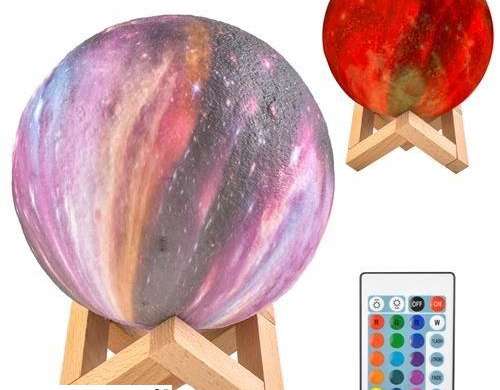 Nachttischlampe Mond 15cm 16 Farben