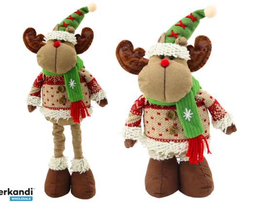Weihnachten Rentier ausziehbare Beine 45cm