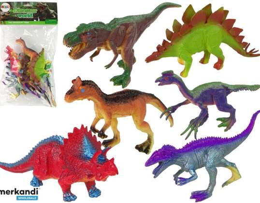 Bunte Dinosaurier Figuren 6 Stück