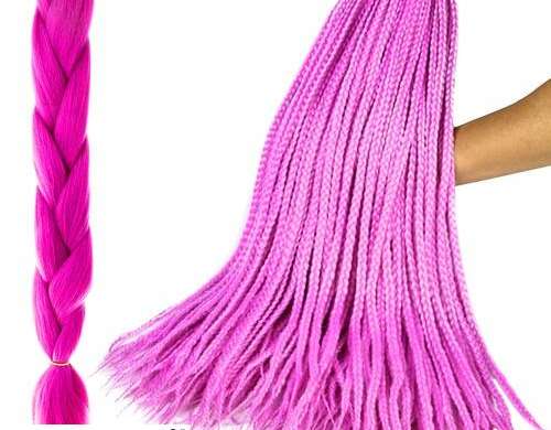 Synthetic hair braids   purple