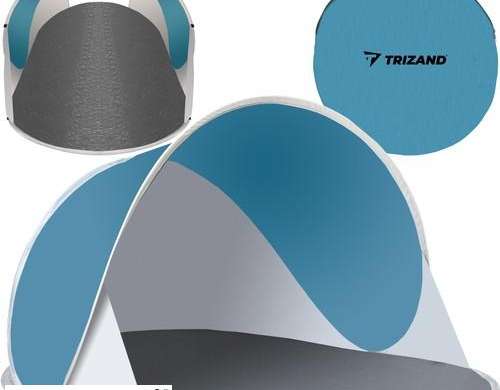 Strandzelt 145x100x70cm türkisgrau