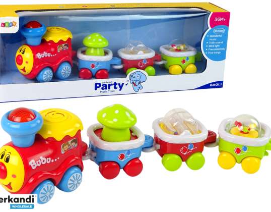 Bunte pädagogische Kleinkinderzug-Lichtklanglokomotive