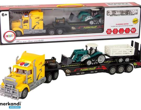 Ferngesteuerter Abschleppwagen R/C Maschine mit Anhänger Gelb