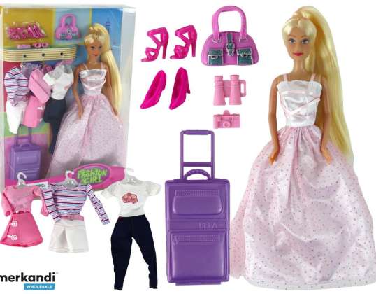 Baby Doll Langhaar Koffer Kleidung