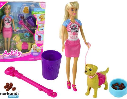 Doll Set with Dog and Karma