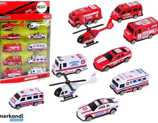 Fahrzeug-Set Autos Fahrzeuge Feuerwehr Krankenwagen