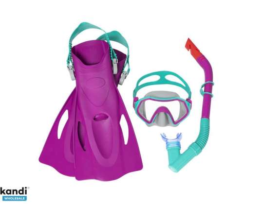 Çocuk Dalış Seti Pembe Maske. Yüzgeç -leri. En İyi Yol Tüpü 25046