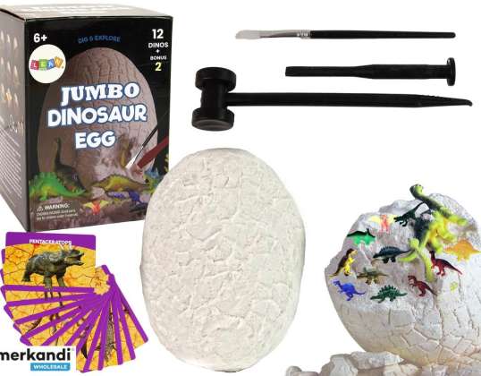 Archaeological Excavation Set Giant Egg 12 Figures Dinosaur