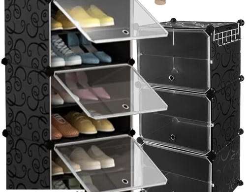 Modularer Schuhregal 6 Ebenen