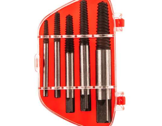 Screw extractors set, 5 pcs.
