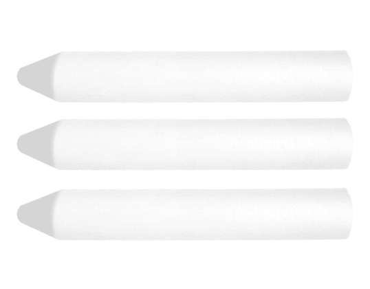 Weiße technische Kreide. 13 x 85 mm. 3 Stück.