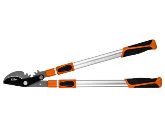 Gartenmesser mit by pass 665 mm. Reichweite bis 42 mm. Übersetzung. Teleskopgriffe
