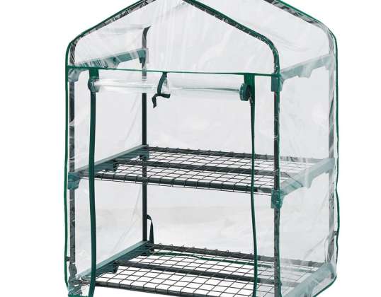 Skleník 69 x 49 x 95 cm. PVC fólie. kovová konstrukce