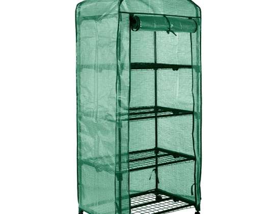 Greenhouse 69 x 49 x 160 cm. PE foil. metal construction. wheels