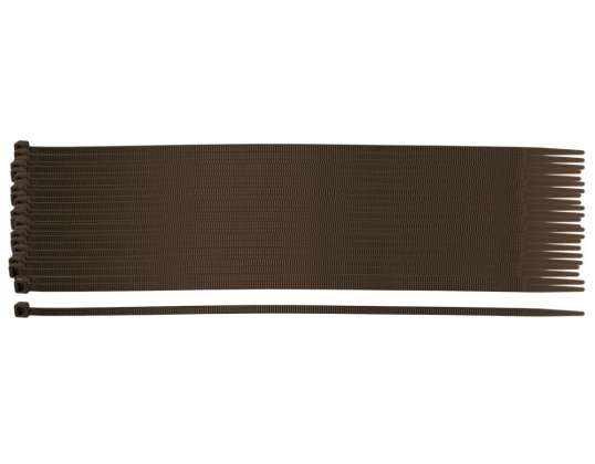 Garten-Kabelbinder 4.8 x 300mm. 50 Stück. braun