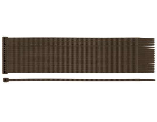 Sodo kabelių jungtys 3.6 x 200mm. 50 vnt. Rudas